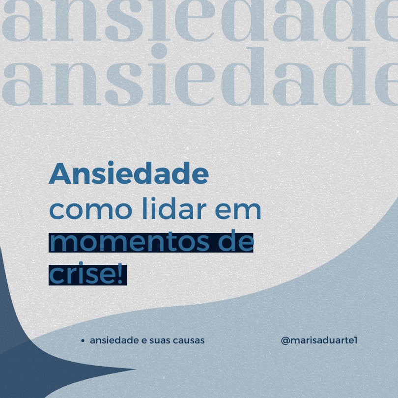 Ansiedade como lidar